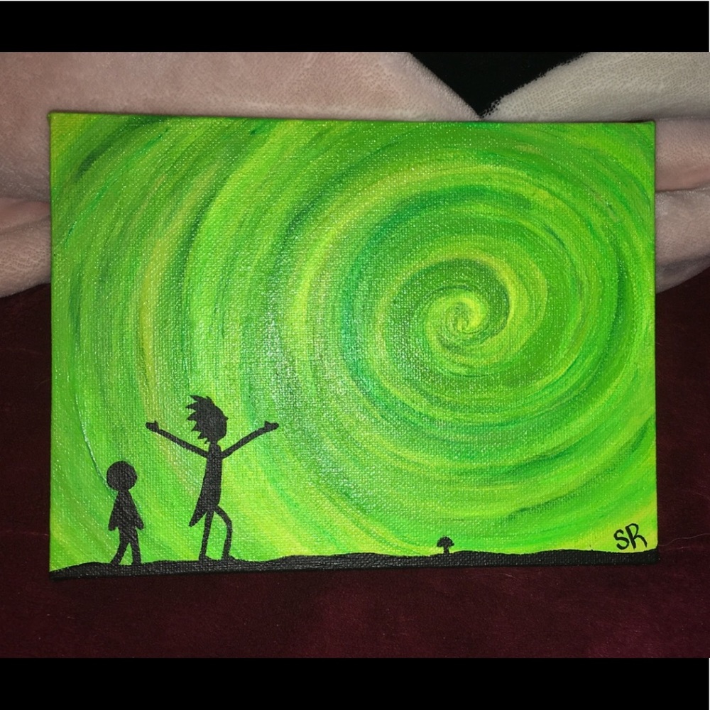 Rick and Morty painting